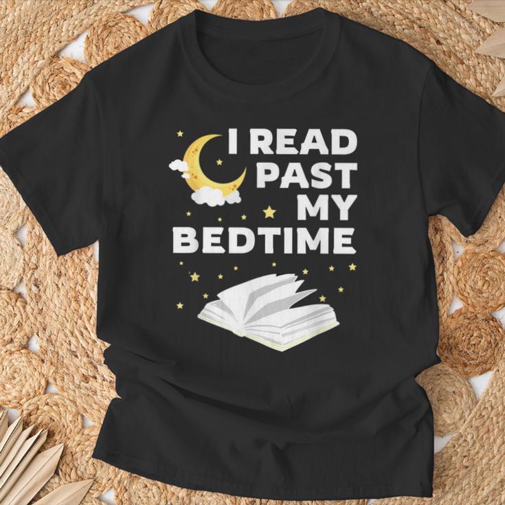 I Read Past My Bedtime Shirts For Book Reader T-Shirt Gifts for Old Men