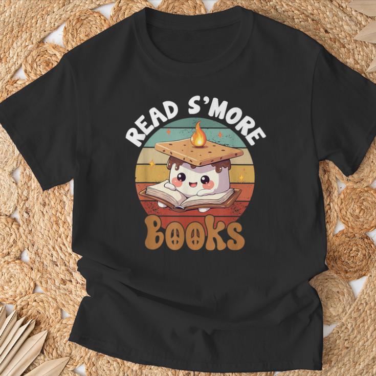 Read S'More Book Marshmallow Book Reading Lover T-Shirt Gifts for Old Men