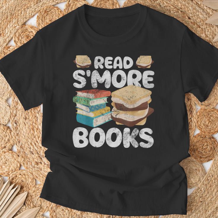 Read S'More Books Camping Reading Bookworm Book Lover Grunge T-Shirt Gifts for Old Men