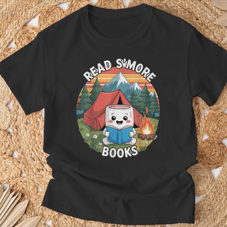 Read Smore Books Cute Marshmallow Camp Reading Library Kids T-Shirt Gifts for Old Men Read Smore Books Cute Marshmallow Camp Reading Library Kids T-Shirt Gifts for Old Men