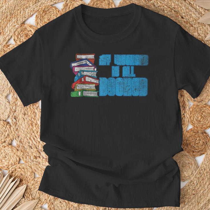 Reading Books Joke My Weekend Is All Booked Bookworm Reader T-Shirt Gifts for Old Men