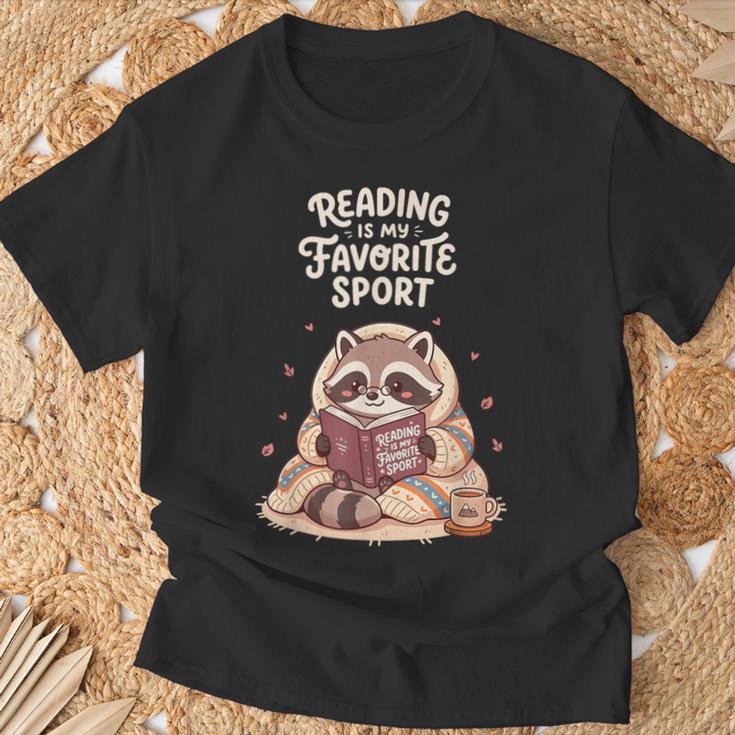 Reading Is My Favorite Sport Book Lover Men Women T-Shirt Gifts for Old Men