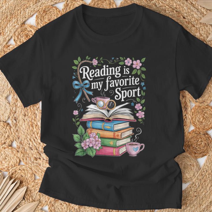 Reading Is My Favorite Sport Reader Book Lovers T-Shirt Gifts for Old Men