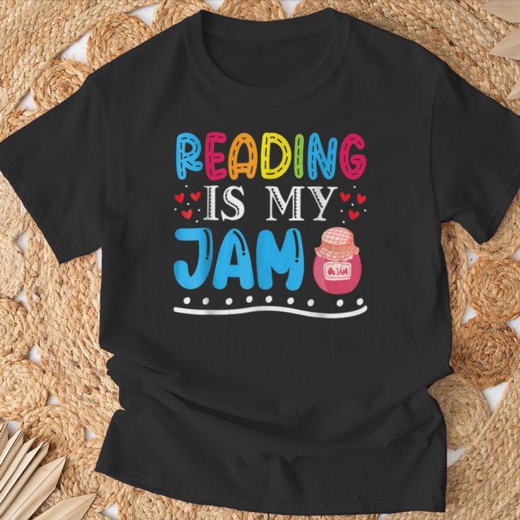 Reading Is My Jam I Love To Read Books Boy Girl T-Shirt Gifts for Old Men