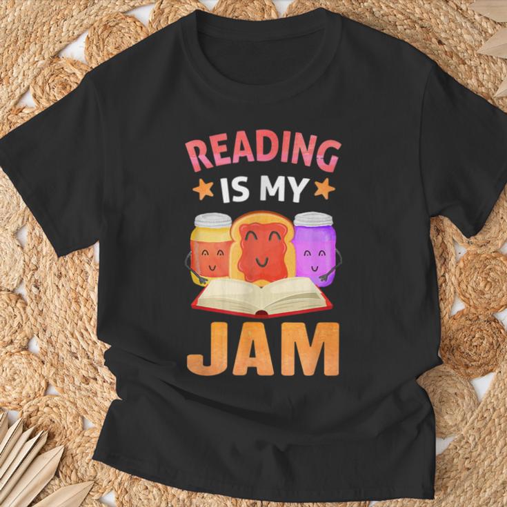 Reading Is My Jam I Love To Read Books T-Shirt Gifts for Old Men
