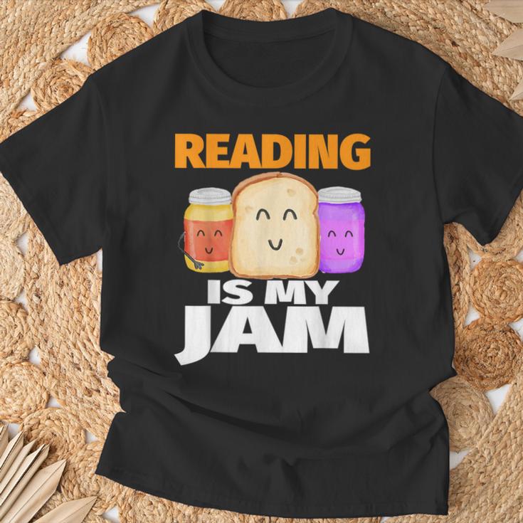 READING IS MY JAM Shirt I Love To Read Books T-Shirt Gifts for Old Men READING IS MY JAM Shirt I Love To Read Books T-Shirt Gifts for Old Men