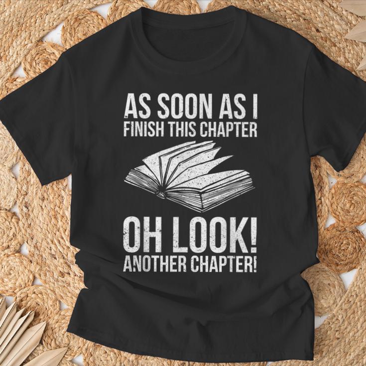 Reading Just One More Chapter Book Lover T-Shirt Gifts for Old Men Reading Just One More Chapter Book Lover T-Shirt Gifts for Old Men