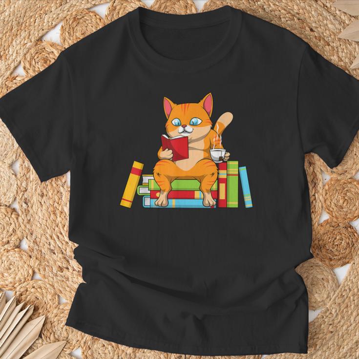 Reading For Men Women Books Cat Reading Lover T-Shirt Gifts for Old Men Reading For Men Women Books Cat Reading Lover T-Shirt Gifts for Old Men