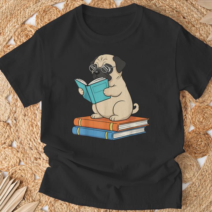 Reading Pug Bookworm Cute Pug With Glasses Books T-Shirt Gifts for Old Men Reading Pug Bookworm Cute Pug With Glasses Books T-Shirt Gifts for Old Men