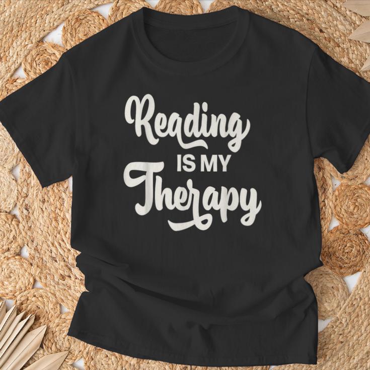 Reading Is My Therapy Book Lover Bookworm Reader T-Shirt Gifts for Old Men Reading Is My Therapy Book Lover Bookworm Reader T-Shirt Gifts for Old Men