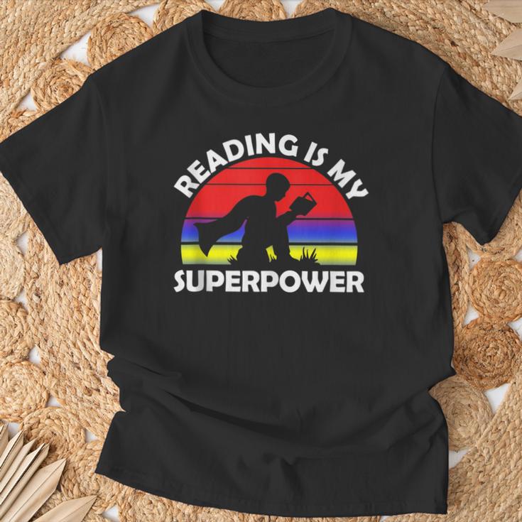 Reading Is My Superpower Design Book Design Book Lovers T-Shirt Gifts for Old Men Reading Is My Superpower Design Book Design Book Lovers T-Shirt Gifts for Old Men