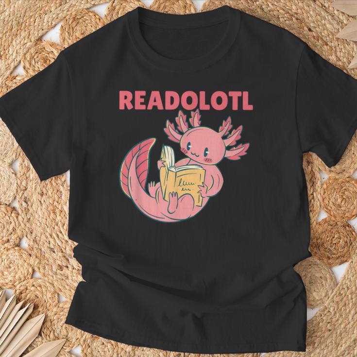 Readolotl An Axolotl That Read Many Books Axolotl T-Shirt Gifts for Old Men Readolotl An Axolotl That Read Many Books Axolotl T-Shirt Gifts for Old Men