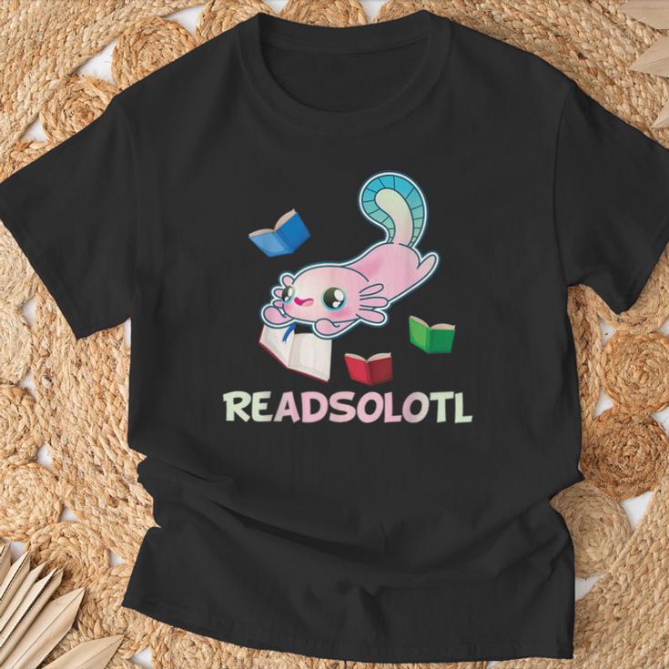 Readsolotl Axolotls Funny Kids Reading Fish Books Lizard T-Shirt Gifts for Old Men Readsolotl Axolotls Funny Kids Reading Fish Books Lizard T-Shirt Gifts for Old Men