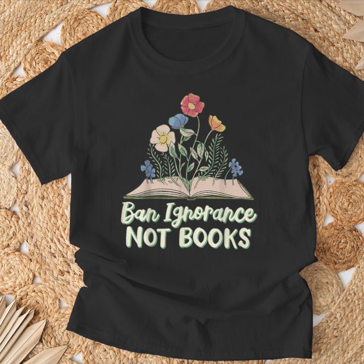Rebel Reader Librarian Banned Book Bookworm Ban Ignorance Not Books Adults & Kids - Small Short Sleeve V-Neck Classic Fit T-Shirt Gifts for Old Men