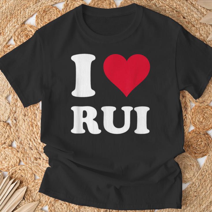 Red Heart I Love Rui Tシャツ 高齢者への贈り物
