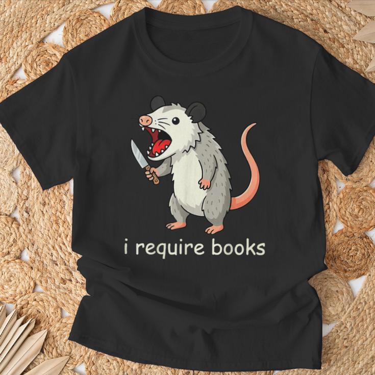 I Require Books T-Shirt Gifts for Old Men I Require Books T-Shirt Gifts for Old Men