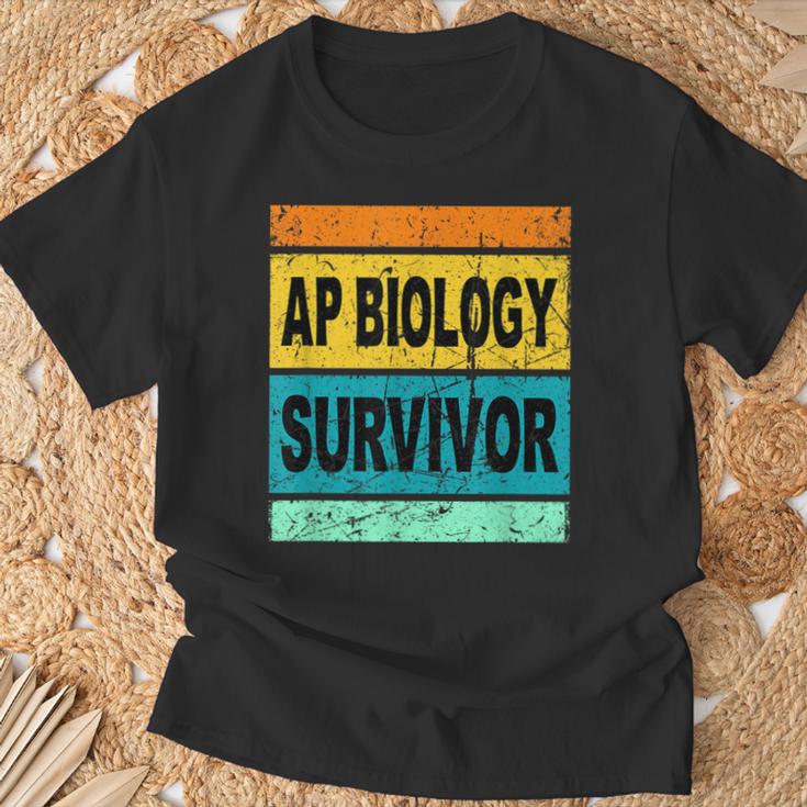 Retro AP Biology Shirt AP Biology Survivor Prep Book Study T-Shirt Gifts for Old Men