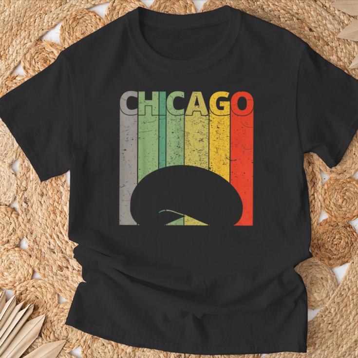 Retro Chicago Intage Chicago Bean Cloud Gate Tシャツ 高齢者への贈り物