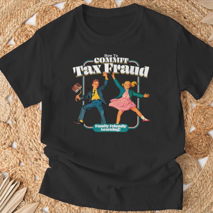 Retro Children's Book Learning Series How To Commit Tax Fraud Family Friendly Learning T-Shirt Gifts for Old Men Retro Children's Book Learning Series How To Commit Tax Fraud Family Friendly Learning T-Shirt Gifts for Old Men