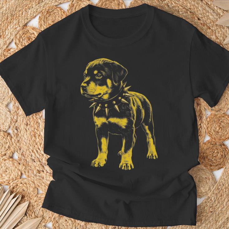 Rocker ロットワイラー パンク メタル ロックンロール ミュージック ドッグ 長袖tシャツ Tシャツ 高齢者への贈り物