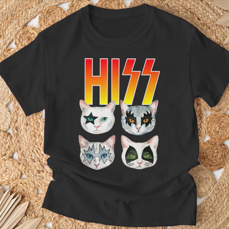 Hiss Cat シャツ 猫好き おもしろ猫シャツ Tシャツ 高齢者への贈り物