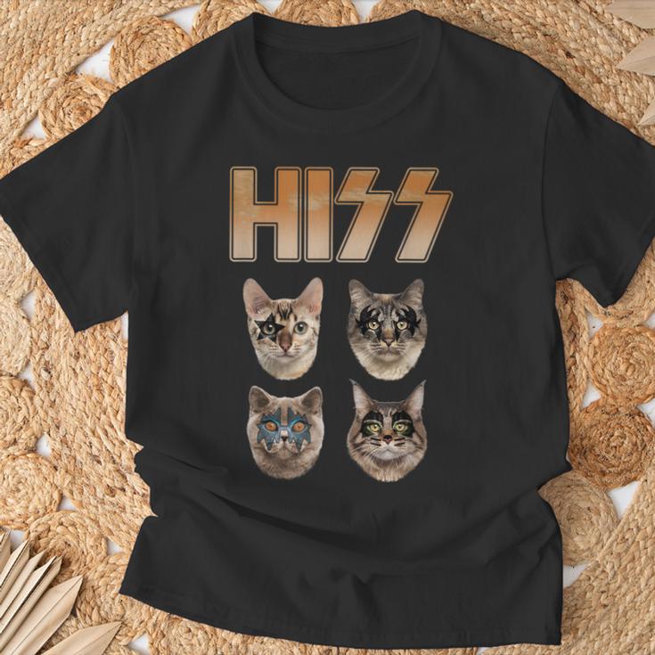 Hiss Rocktars 猫と子猫 Tシャツ 高齢者への贈り物