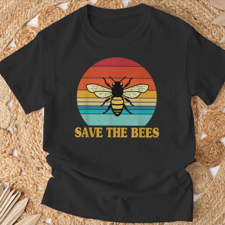 Save The Bees レトロスタイル 気候変動ave The Queen Tシャツ 高齢者への贈り物