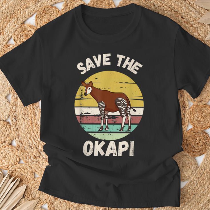 Save The Okapi コンゴキリン オカピ Tシャツ 高齢者への贈り物