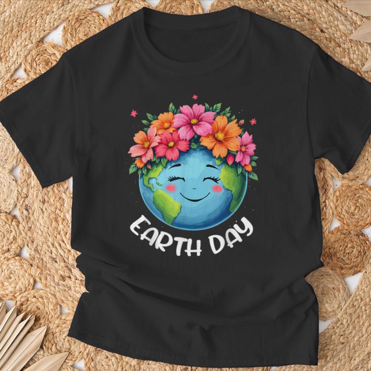 Save Planet Nature Flowers Every Day April 22 Earth Day T-Shirt Gifts for Old Men