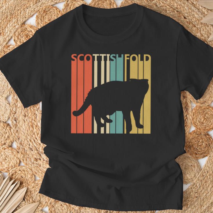 Scottish Fold スコティッシュフォールド ネコ 長袖tシャツ Tシャツ 高齢者への贈り物