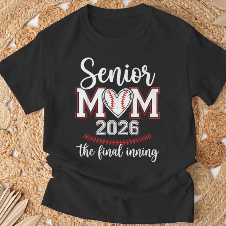 Senior Mom 2026 The Final Inning Baseball Heart Graduation T-Shirt Gifts for Old Men