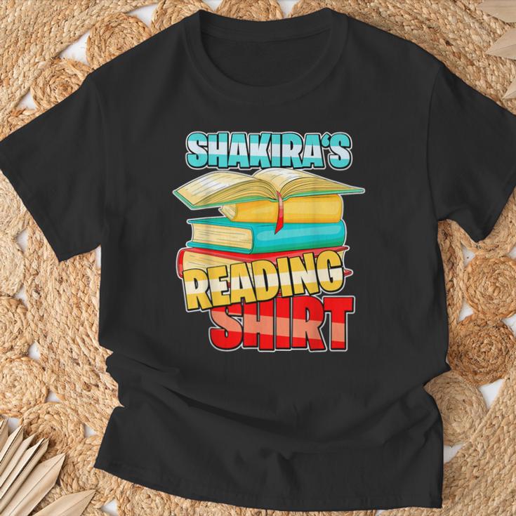 Shakira's Reading Shirt Personalized Book Reading T-Shirt Gifts for Old Men