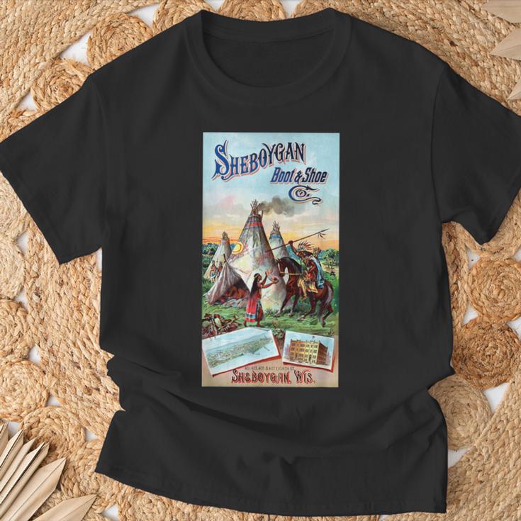 Sheboygan ネイティブアメリカン ウィスコンシン アメリカ 歴史 レトロ Tシャツ 高齢者への贈り物