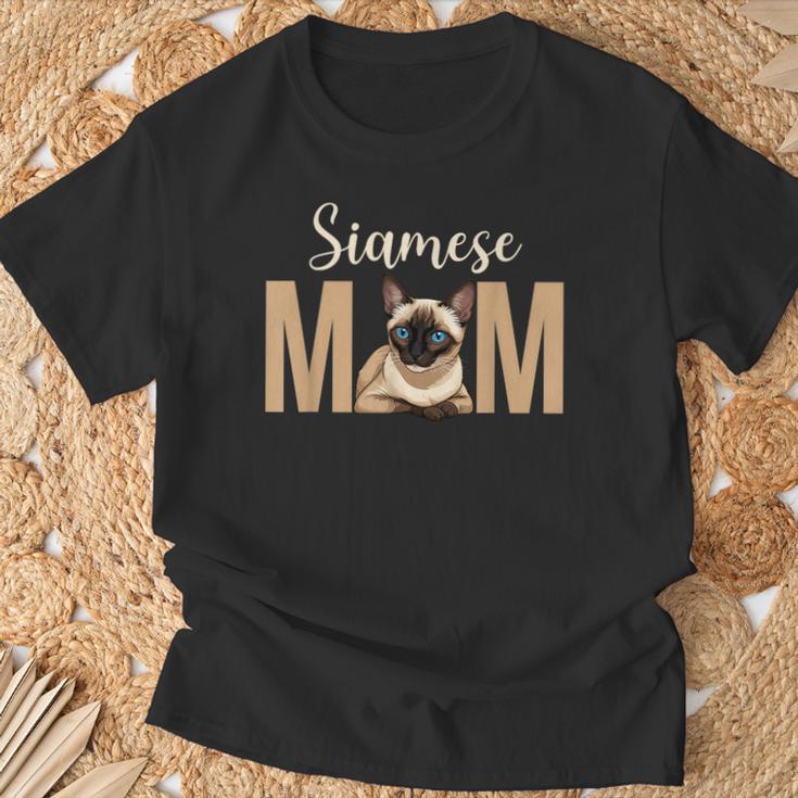 Siamese Cat Mom Siamese Owner Siamese Cat Lover T-Shirt Gifts for Old Men