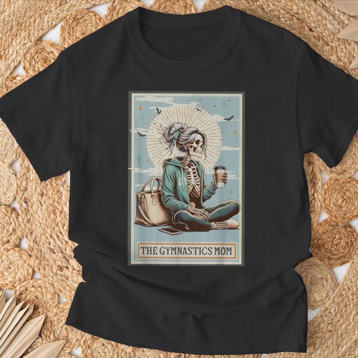 Skeleton Gymnastics Mom Tarot Card Sports Gymnast Women T-Shirt Gifts for Old Men