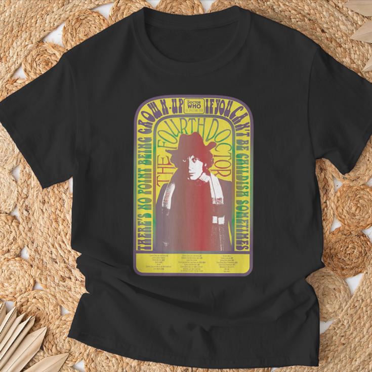 Spacetime-Tour 4Th Doctor Baker レトロ タイムトラベル Tシャツ 高齢者への贈り物