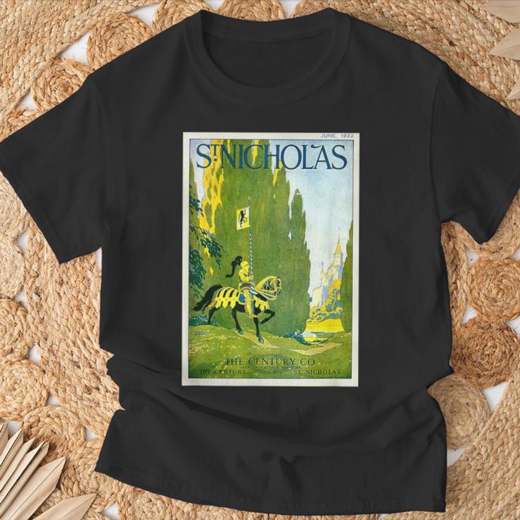 St ニコラス騎士 城 ジュスト王国 歴史兵士 Tシャツ 高齢者への贈り物