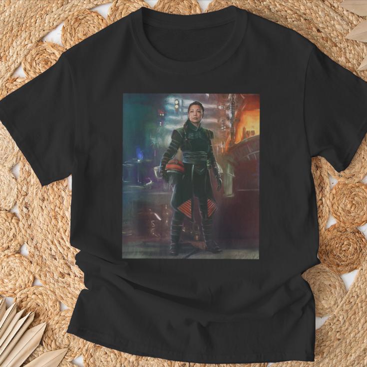 Star Wars The Book Of Boba Fett Fennec Shand Portrait T-Shirt Gifts for Old Men
