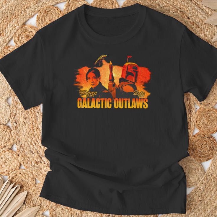 Star Wars The Book Of Boba Fett Galactic Sunset Poster T-Shirt Gifts for Old Men