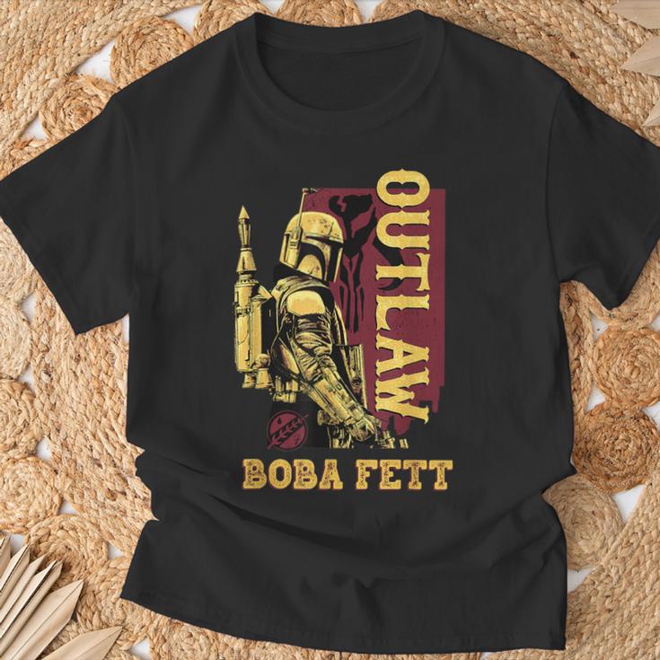 Star Wars The Book Of Boba Fett Outlaw Color Pop T-Shirt Gifts for Old Men