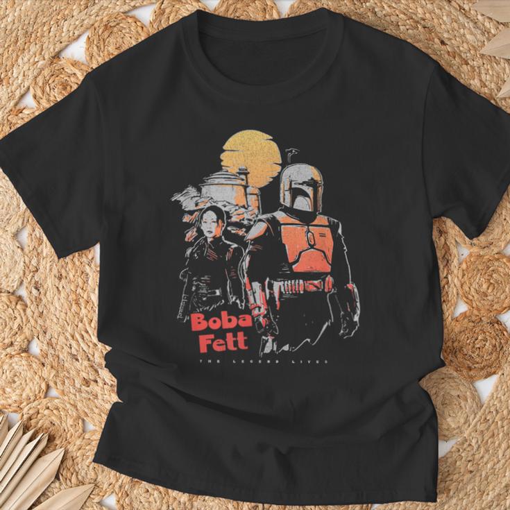 Star Wars The Book Of Boba Fett Retro Color Pop Poster T-Shirt Gifts for Old Men