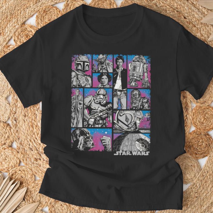 Star Wars Comic Book Page Layout T-Shirt Gifts for Old Men