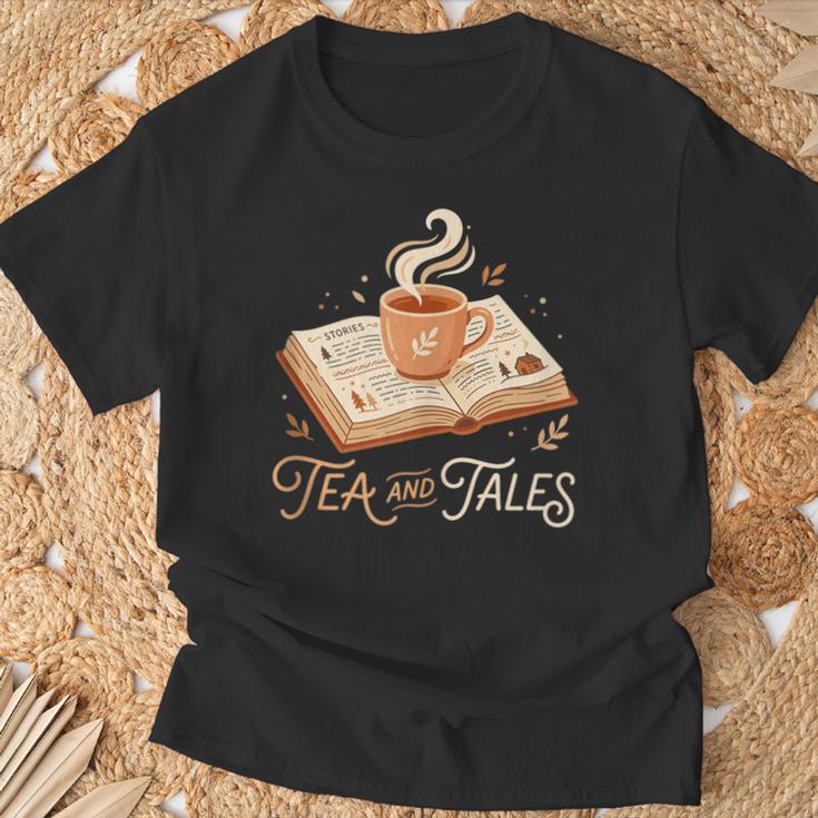 Stories Tea And Tales Still Read Childrens Books Reader T-Shirt Gifts for Old Men