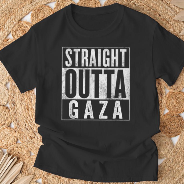 Straight Outta Gaza 反戦 Nakba 抗議 パレスチナ人ヒューマス Tシャツ 高齢者への贈り物