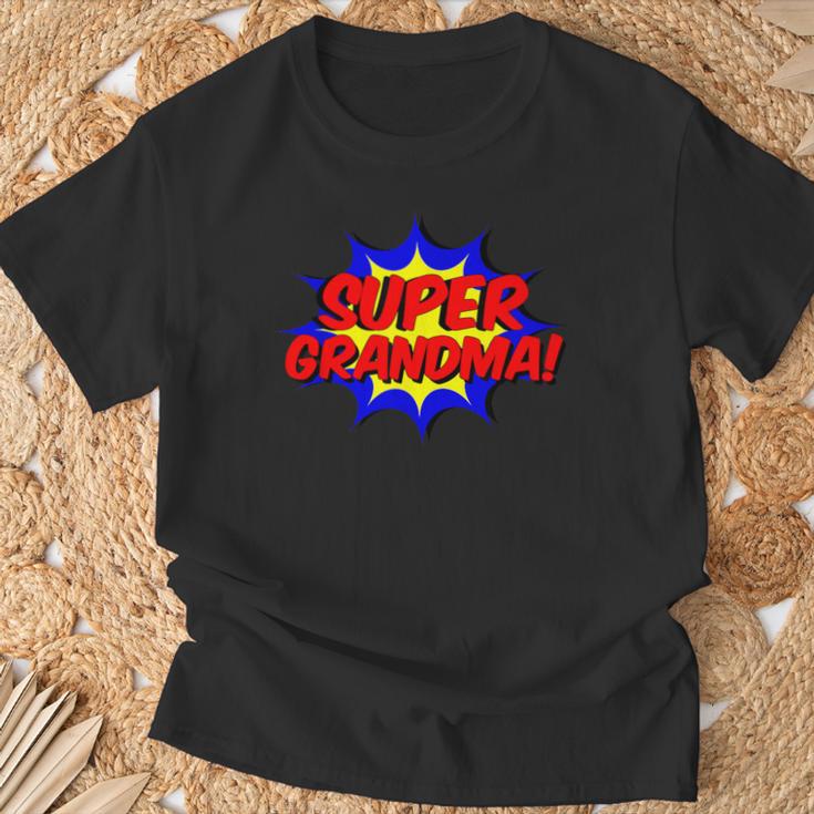 Super Grandma Comic Book Style Superhero T-Shirt Gifts for Old Men
