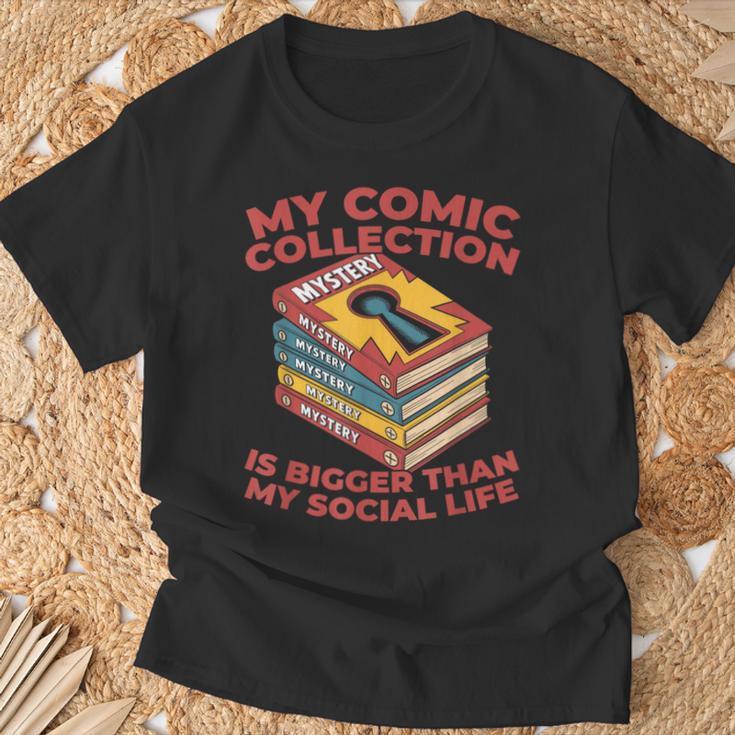 Superheroes Art Graphic Novels Comic Books T-Shirt Gifts for Old Men