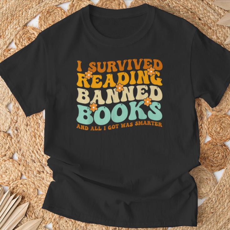 I Survived Reading Banned Books Book Lover Bookaholic T-Shirt Gifts for Old Men I Survived Reading Banned Books Book Lover Bookaholic T-Shirt Gifts for Old Men