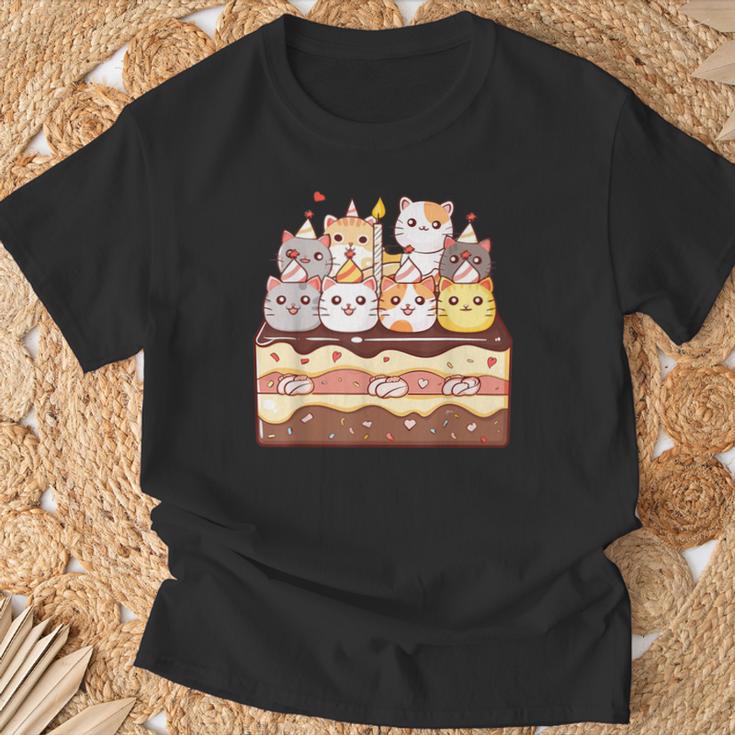 Sweet Icing Party 子猫好き 誕生日ケーキ かわいい猫 Tシャツ 高齢者への贈り物