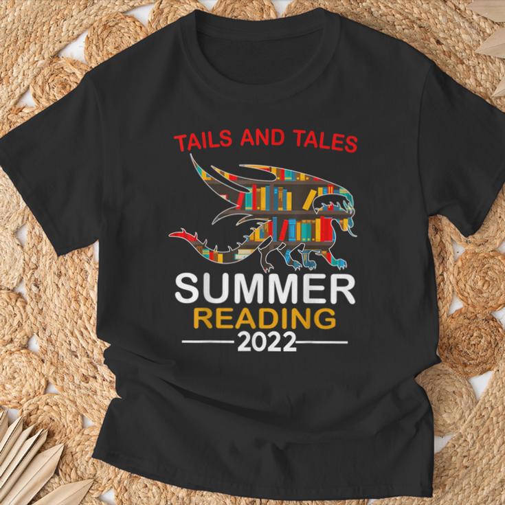 Tails And Tales Summer Reading 2022 Book Reading Teen Dragon T-Shirt Gifts for Old Men Tails And Tales Summer Reading 2022 Book Reading Teen Dragon T-Shirt Gifts for Old Men