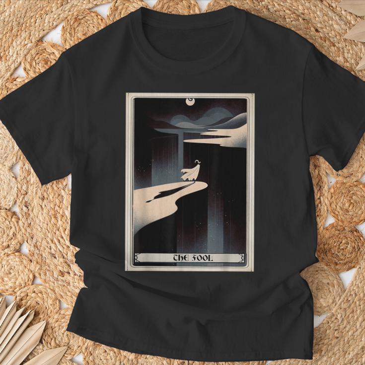Tarot Cards Guide Book Esoteric Mysticism Clothing The Fool Tarot Card -Adults & Kids Small Short Sleeve Crew Neck Classic Fit T-Shirt Gifts for Old Men